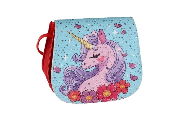 Torebka/Jednorożec torba z kamykami plastik 4 kolory w woreczku 17x15x3cm