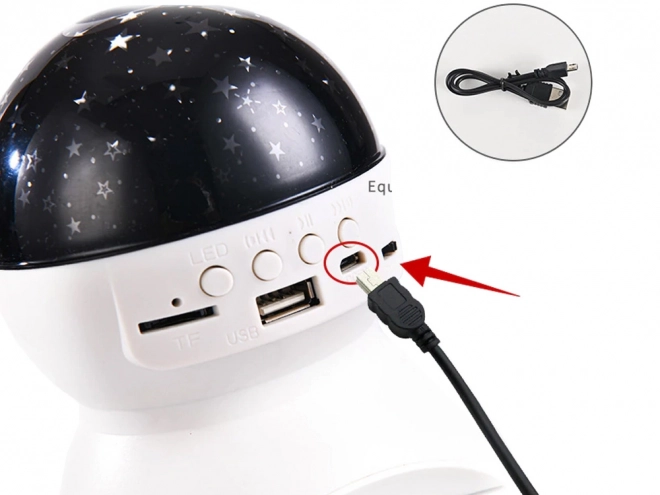 Nocny projektor LED z głośnikiem i Bluetooth