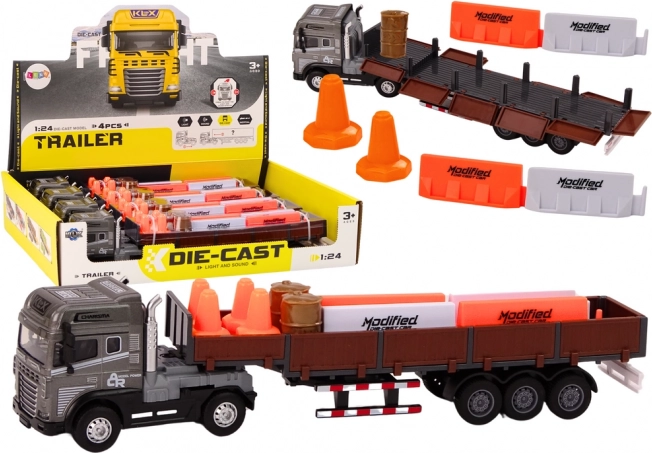 Model ciężarówki z przyczepą 1:24 z funkcjami