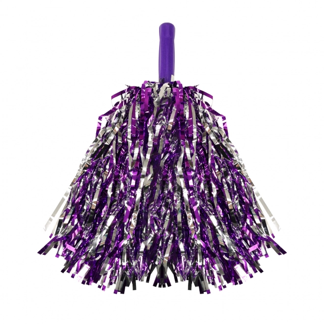 Pompon fioletowo-srebrny