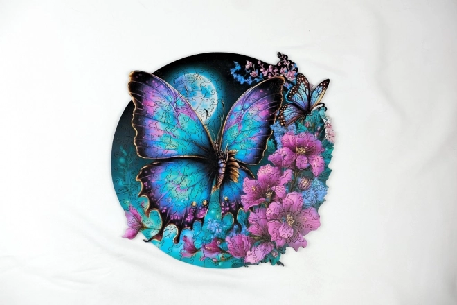 EscapeWelt Drewniane puzzle luminescencyjne Motyl 500 elementów