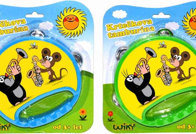 Tamburynka dziecięca z Krecikiem 18 cm