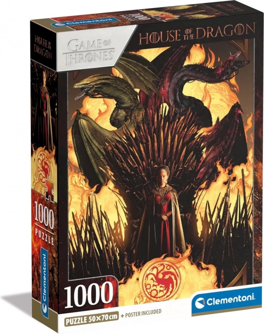 CLEMENTONI Puzzle Ród smoka: Rhaenyra Targaryen 1000 elementów
