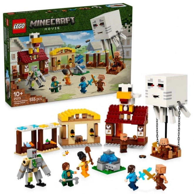 LEGO Minecraft 21273 Atak balonowego Ghasta na wioskę