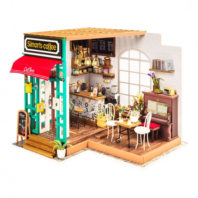Šimonova kawiarnia - DIY Miniaturowa kawiarnia w domku dla lalek