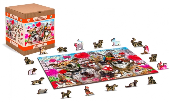 Drewniane puzzle Czas na imprezę