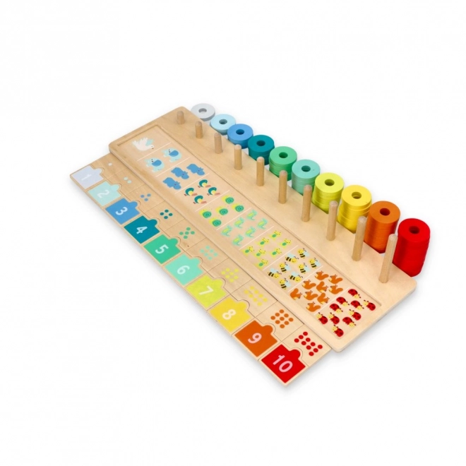 Drewniane puzzle Uczymy się liczyć