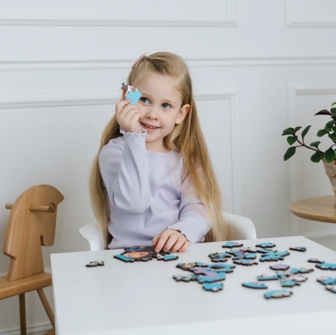 Drewniane Puzzle Gabynin Magiczny Domek 50 Części