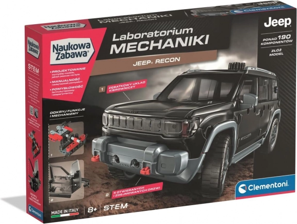 laboratorium mechaniki – zestaw jeep recon od clementoni