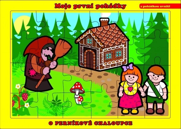 Puzzle Domek z piernika 24 części