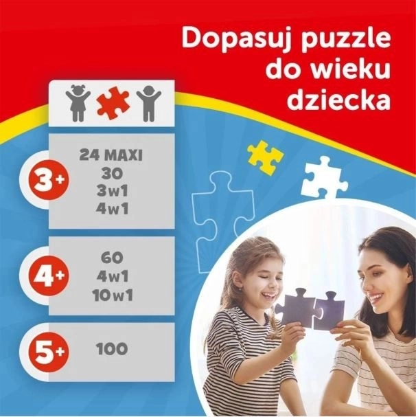 Puzzle 100 elementów z brokatem Glitter Dollhouse Gabby