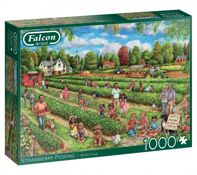 Puzzle Zbieranie truskawek 1000 kawałków