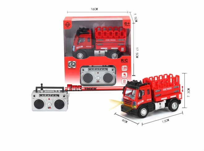 Mini wóz strażacki - pojazd techniczny 1:64