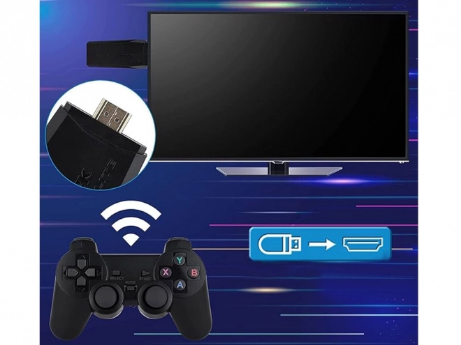 Retro konsola do gier z HDMI i 2 kontrolerami