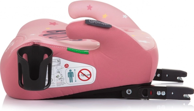 CHIPOLINO Podwyższenie Wing i-Size 125-150cm Isofix, Różowy Mini BOSS