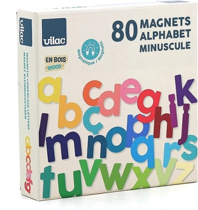 Vilac Drewniany Magnetyczny Alfabet Małe Litery