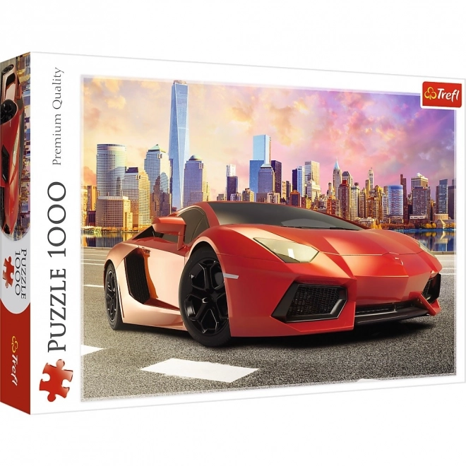 Puzzle 1000 kawałków - Jazda przy zachodzie słońca Trefl