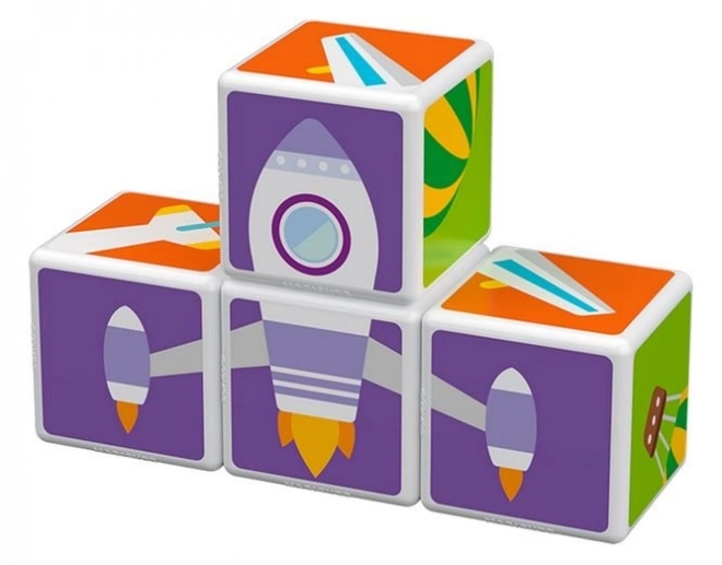 GEOMAG Magnetyczne klocki Magicube Środki transportu
