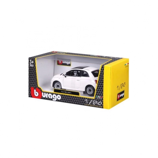Bburago 1:24 Fiat 500 (2007) Biały