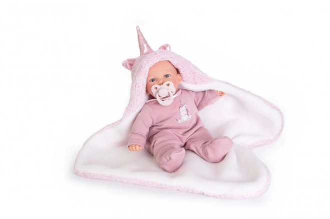 Antonio Juan 12238 PETIT - realistyczna lalka z dźwiękami i miękkim materiałowym ciałem - 27 cm