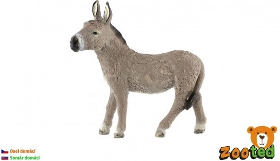 Osioł domowy zooted plastik 9 cm w woreczku