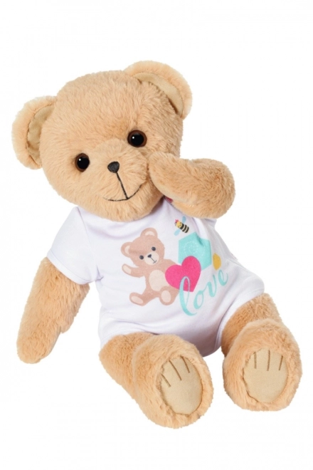 Miś BABY born, białe ubranko