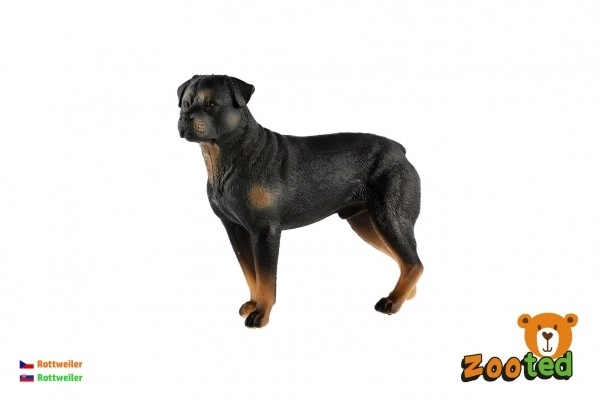 Plastikowa figurka psa Rottweiler 8cm