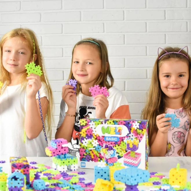 Zestaw Konstrukcyjny Meli Basic Pink - 300 elementów