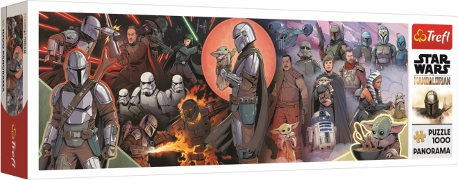 Panoramiczne puzzle The Mandalorian Przygody 1000 elementów