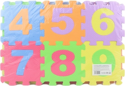 Piankowe puzzle 36 szt. cyfry i litery