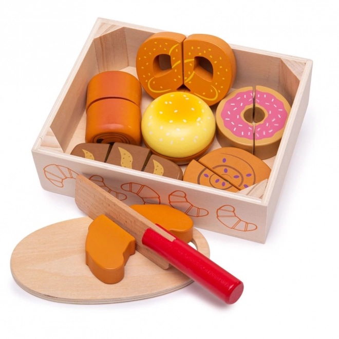 Bigjigs Toys Pieczywo do krojenia w skrzynce