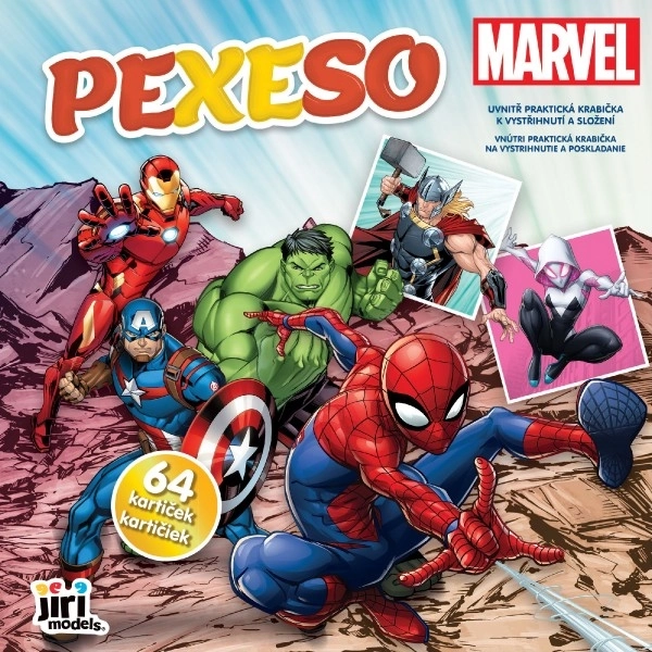 Pexeso z bohaterami Marvel w zeszycie