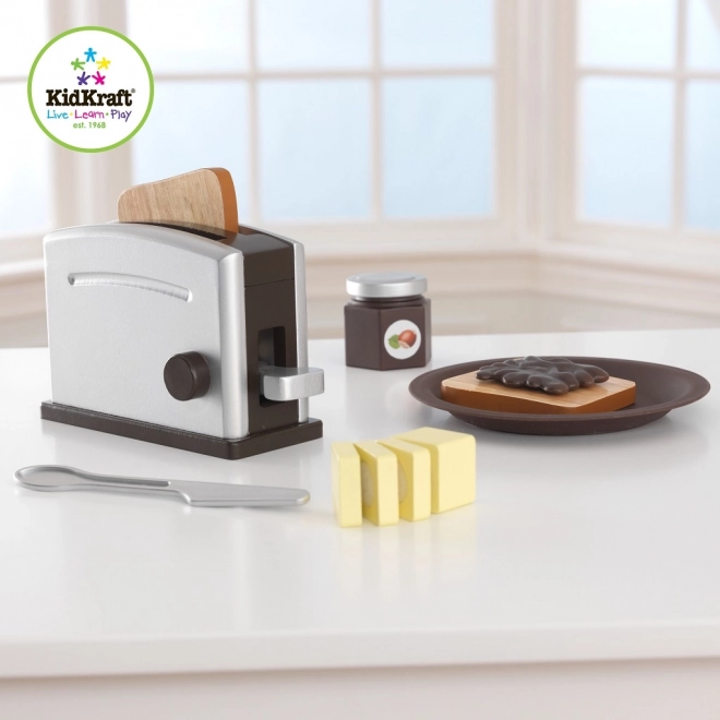 KidKraft Drewniany Zestaw Toster Espresso