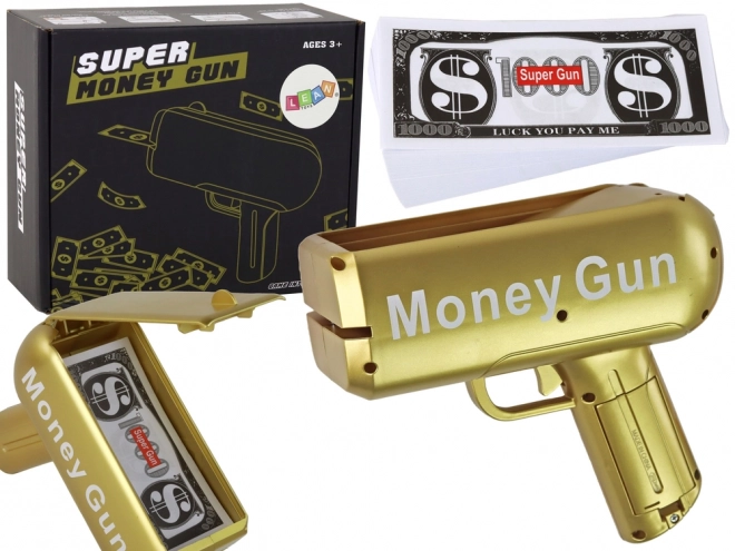 Pistolet na pieniądze Złoty Pistolet na Banknoty