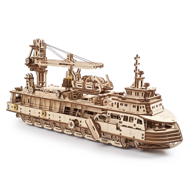 Ugears 3D puzzle - Badawczy statek parowy 575 elementów