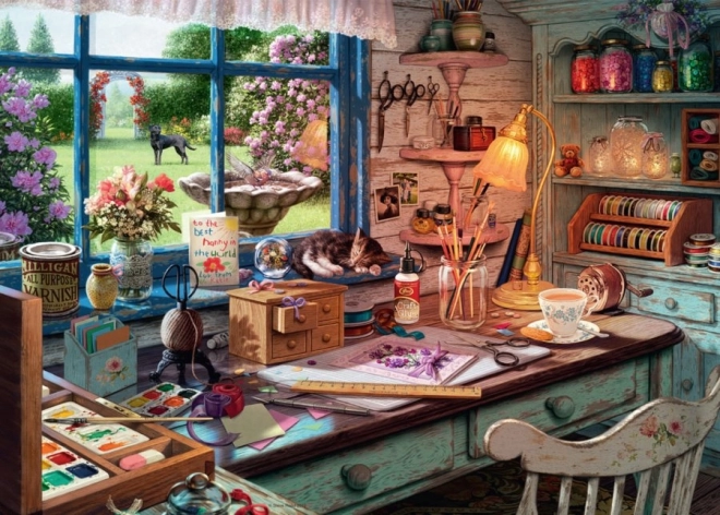 RAVENSBURGER Puzzle Rzemieślnicza pracownia 1000 elementów
