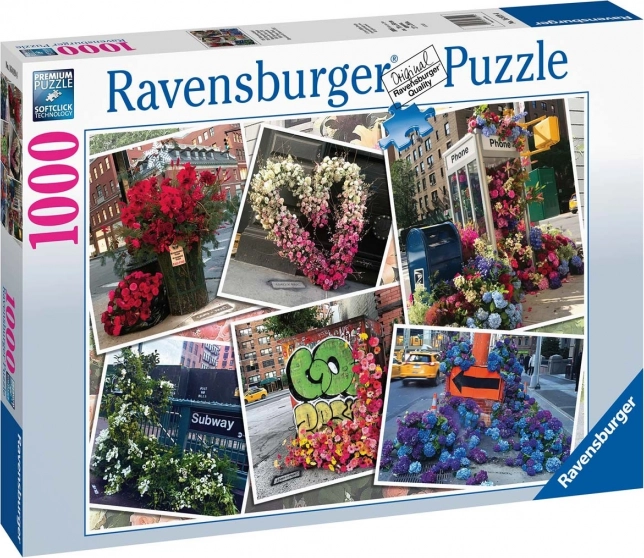 Puzzle 2D 1000 elementów NYC Kwiatowy Raj