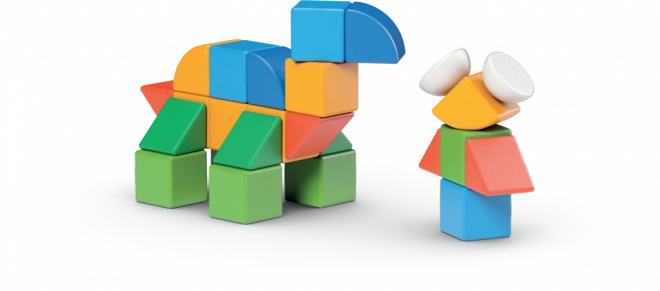 GEOMAG Magnetyczne kostki Magicube Shapes - Świat 32 elementy