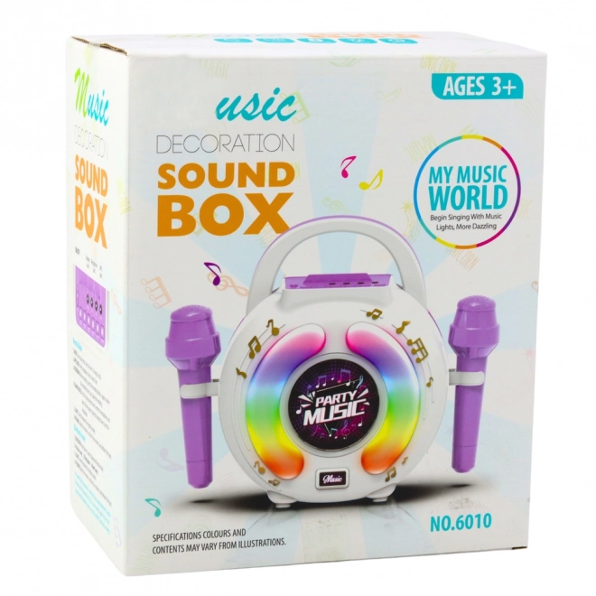 Zestaw karaoke dwa mikrofony i głośnik bluetooth