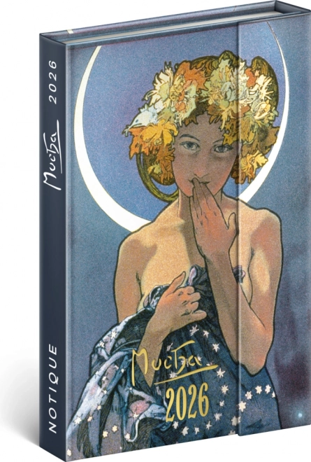 Tygodniowy magnetyczny dziennik Alfons Mucha 2026