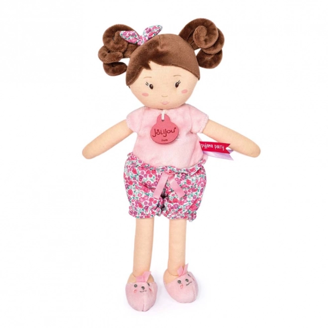 Doudou Jolijou Panenka LES PIPELLETTES 25 cm 1 szt. – jasnoróżowy