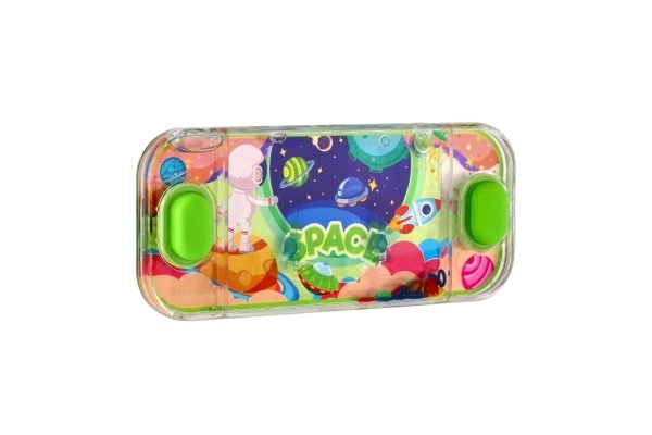 Wodna gra łamigłówka 15x7cm plastik kosmos 4 rodzaje 24szt w pudełku