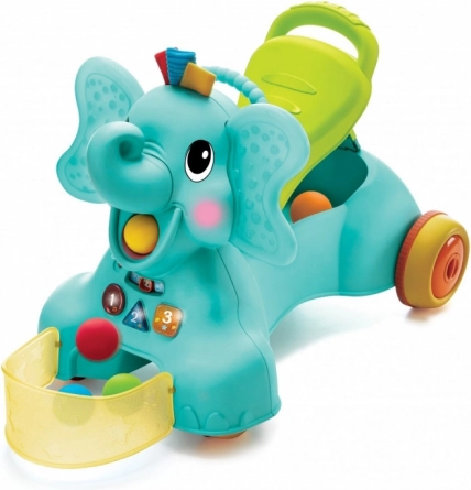 Sensoryczny jeździk 3w1 słoń INFANTINO