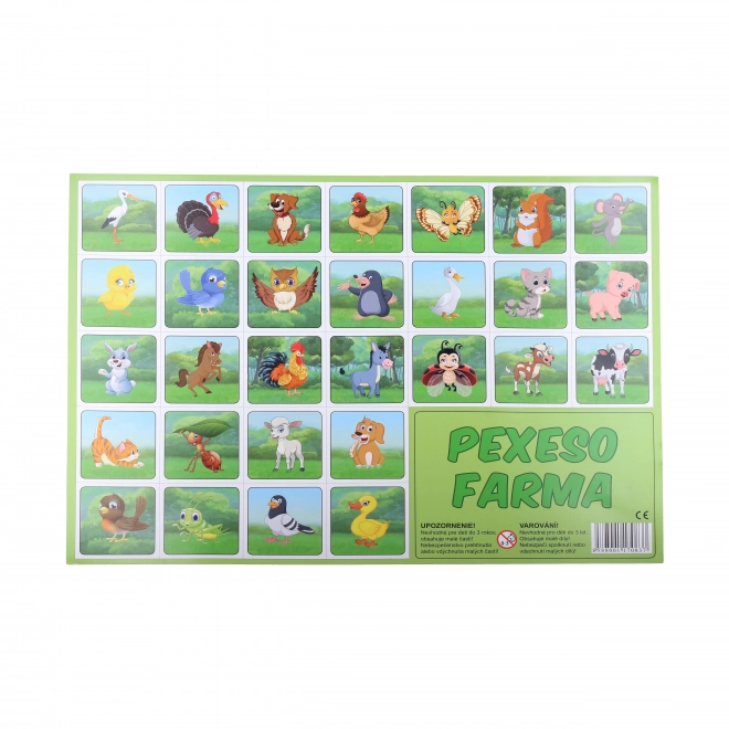 Pexeso farma ilustrowane