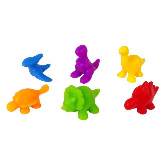 WOOPIE Edukacyjny Zestaw Nauka Liczenia Montessori Dino Układanka 95 szt.