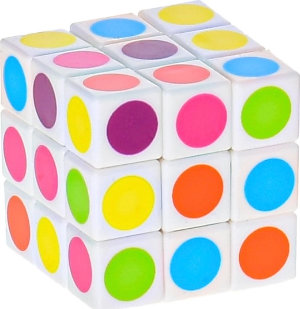 Kostka łamigłówka 3x3 z kropkami mini