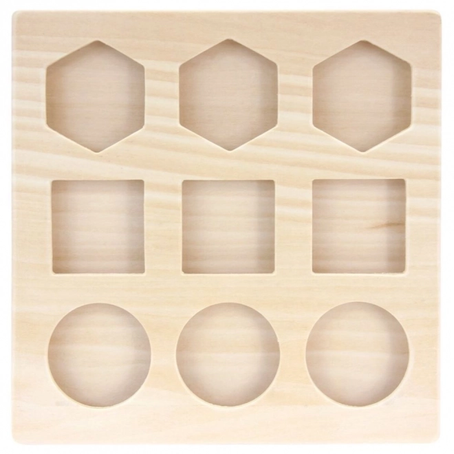 Bino Drewniane puzzle geometryczne kształty