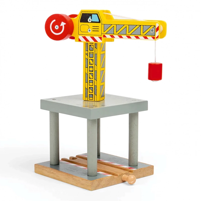 Bigjigs Rail Duży żuraw żółty