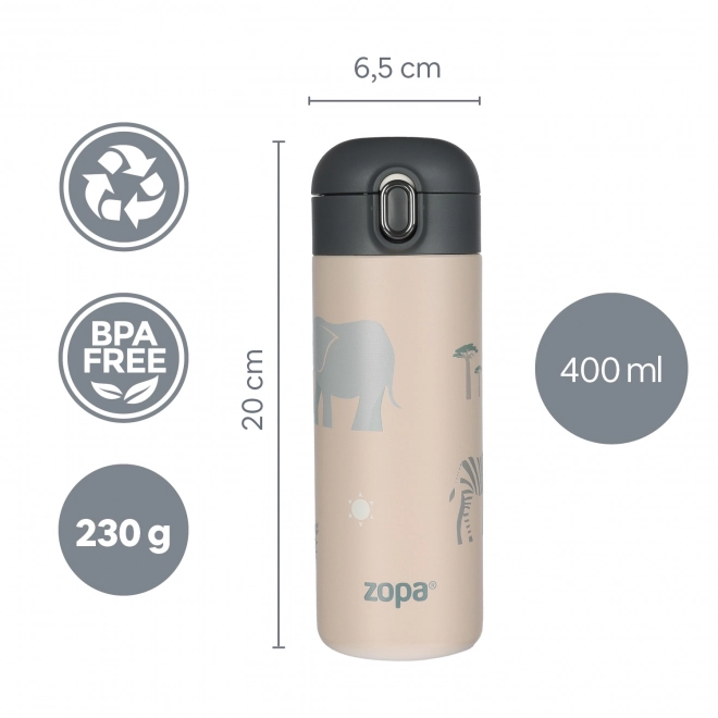 Termos na płyny ze słomką 400 ml, Góry