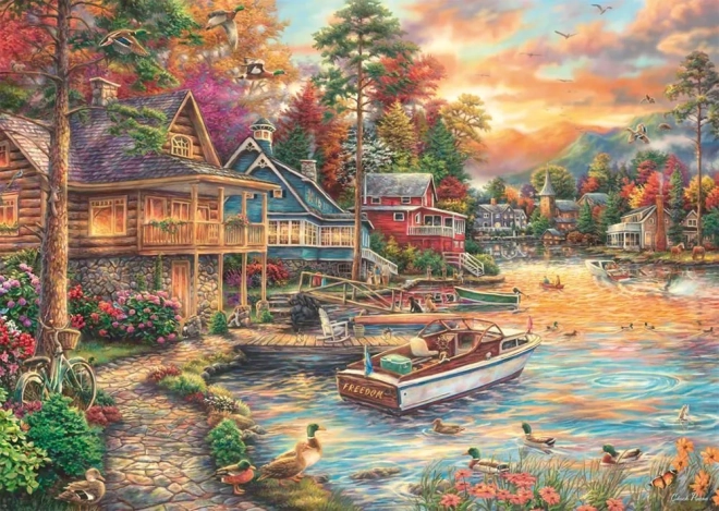 Puzzle Wieczór nad brzegiem 1000 elementów